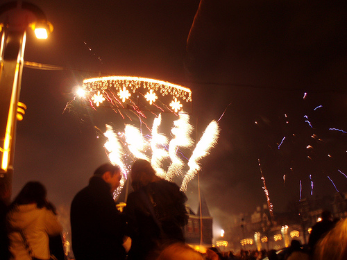 Amsterdam, i festeggiamenti per l'anno nuovo