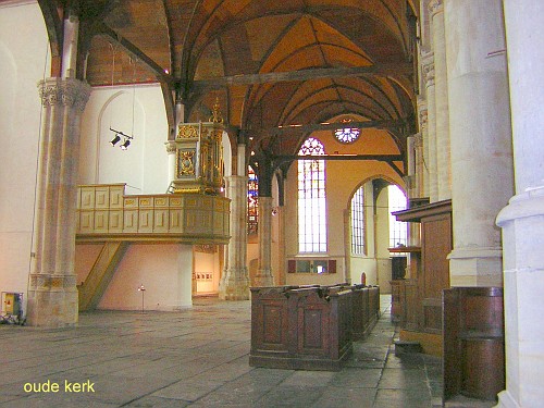 Amsterdam Oude Kerk, dall'interno